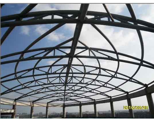 西双版纳中煤朔州宾馆管桁架工程